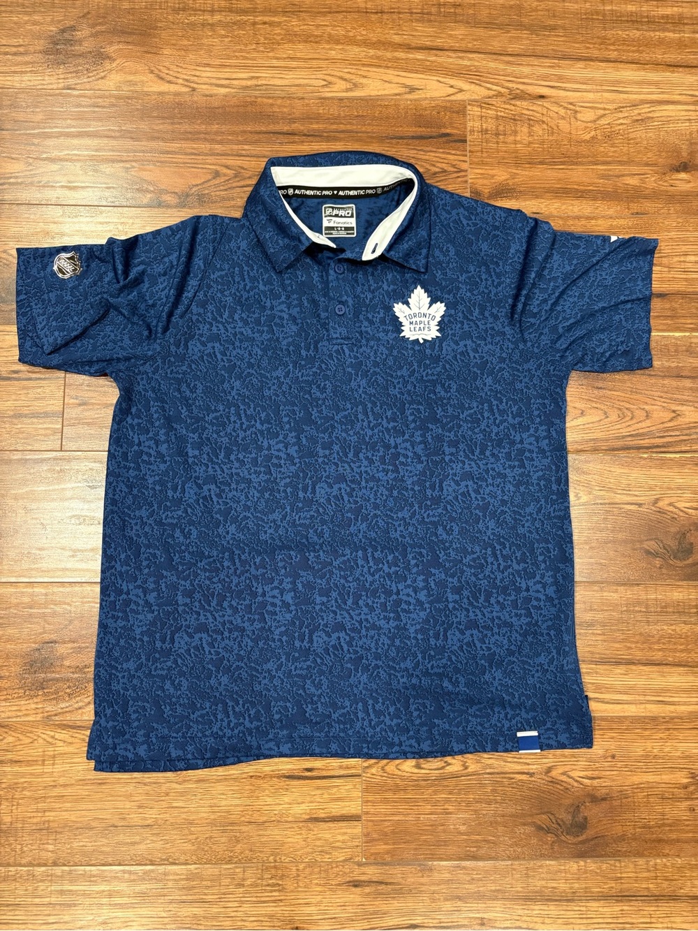 Toronto Maple Leafs NHL Men's Navy Blue Polo Golf Shirt